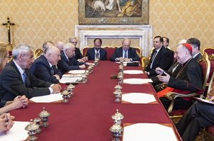 Meeting of the participants of the Luxembourg Forum’s Conference in Rome with Vatican Secretary of State Cardinal Pietro Parolin