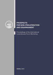 Prospects for non-proliferation and disarmament